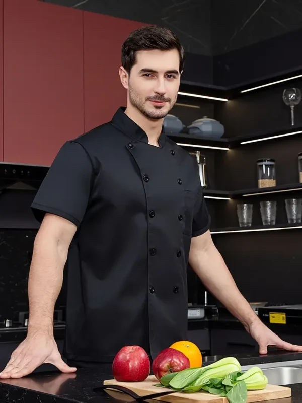 Siyah Şef Ceketi